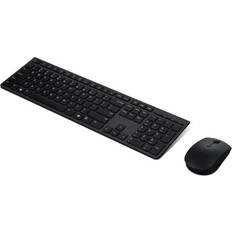 Keyboards Lenovo 4X31K03931 Keyboard Mouse RF Wireless Bluetooth US English Black