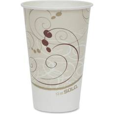 Red Paper Cups Solo Cup 12oz Waxed Paper Cups