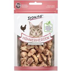 Dokas Katte Kæledyr Dokas Hühnerherzen gefriergetrocknet 15g Katzensnack