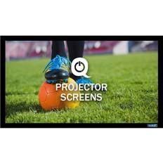 Projector Screens QualGear QG-PS-FF6-169-150-A 16:9 Fixed Frame Projector Screen 150-Inch High Definition 1.0 Gain Acoustic White