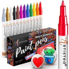 Pencils Branded Paint pens for rock painting stone ceramic glass wood canvas. set of 12 acrylic