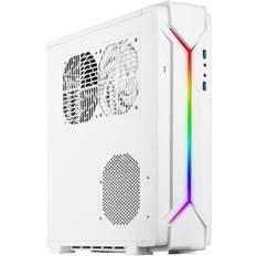 Computer Cases Silverstone Technology rvz03w-argb slim mini-itx case -white