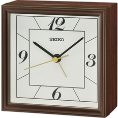 Seiko Bedside Alarm, Dark Brown N/A Dark Brown