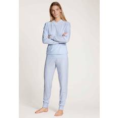 Calida Elegant Dreams Pyjama With Cuff - Lightblue