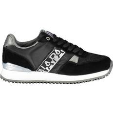Napapijri Contrasting Lace Sneaker with Logo Detail - Black