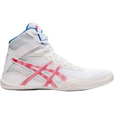 Asics Laced Gym & Training Shoes Asics Men's Matcontrol Wrestling Shoes, 12, White/Red