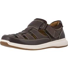 Boys - White Low Top Shoes Florsheim Boys' Lakes Jr. Fisherman Sandal, Brown Crazy Horse, Little Kid