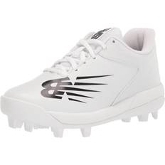 White Football Shoes New Balance Boy's 4040 v6 Rubber Molded - White