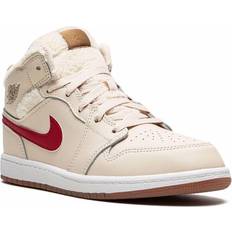 Beige Trainers Air Jordan 1 Mid Utility - Fleece