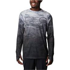 Camouflage - Men T-shirts Columbia Super Terminal Tackle Vent Long-Sleeve Shirt for Men Black PFG Camo Gradient