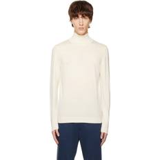 HUGO BOSS Off-White Rolled Neck Turtleneck 131 Open White