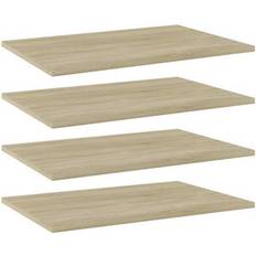 vidaXL Boghylder 4 Stk 60 x 40 x 1.5 cm Bogreol