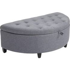 Furniture Homcom Half Moon Modern Storage Bench