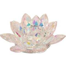 Pink Candle Holders Sagebrook Home 2 H 6 Diameter Blush Pink Crystal Lotus Flower Voti Candle Holder