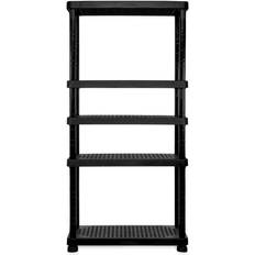 Black Shelving Systems MQ 5-Shelf Garage Shelving System