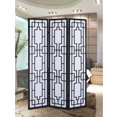 Black Room Dividers Roundhill Furniture Sudoku 3 Screen Room Divider