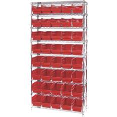 Flash Furniture Quantum WR9-202 Chrome Wire Shelving System