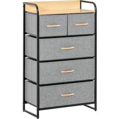 3 drawer storage tower Homcom 3-Tier Chest of Drawer