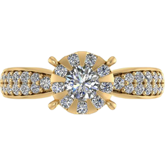 Smykkekæden Ring - Gold/Diamonds