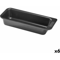 Pyrex Horno Magic Rectangular Negro Ø 26 cm (6 Unidades) Molde para Hornear