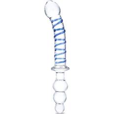 Double penetration Sexleksaker Smekningsapparat Double Penetration Glas Twister