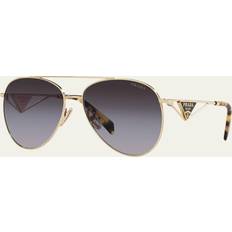 Prada Women Sunglasses Prada Unisex Pr 73zs Pale Gold