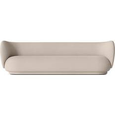 Wool Sofas ferm LIVING Rico Wool Bouclé Natural Sofa 260cm 4 Seater
