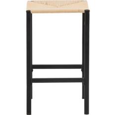 Rattan Bar Stools Venture Design Polly Black/Natural Bar Stool 66cm