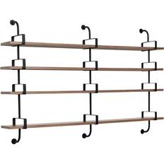 GUBI Démon 4 Shelves 215 cm Walnut Væghylde