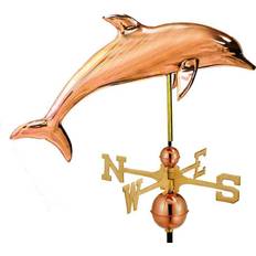 Farmhouse Copper Dolphin Weathervane H