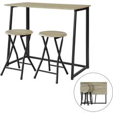 Irons Dining Sets SoBuy Folding Bar Dining Set 2pcs