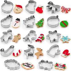 Silver Cookie Cutters Zulay Kitchen 14 Cookie Cutter