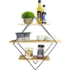 Maison & White 3 Tier Diamond Floating Wall Shelf