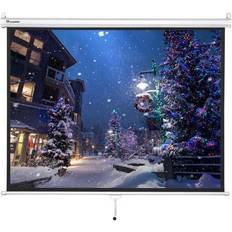 Projector Screens Yescom 72" 4:3 manual pull down projector screen movie tv vedio projection home theater