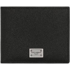 Dolce & Gabbana Logo bi-fold leather wallet - black