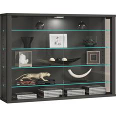 Skab 60 cm VCM 60 x 83 x 18 cm Antracit Vitrineskab
