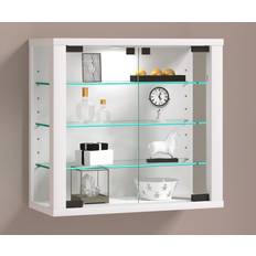 Hvid Vitrineskabe VCM Vægskab Vitrosa S Hvid 40 x 43 x d. 18 cm Vitrineskab