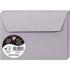 Clairefontaine 5326 C Pollen Paquete de 20 sobres (11,4 x 16,2 cm, gris Koala