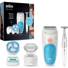 Hair Removal Braun Silk-pil 5, Epilator For Gentle Hair Removal, With 5 Extras, Pouch, Bikini Styler, 5-815