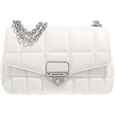 Michael Kors SoHo Large Quilted Leather Shoulder Bag - Optic White