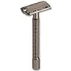 Grijs Scheermessen Böker Safety Razor Butterfly L Gunmetal Grey 04BO218 klassiek scheermes, grijs