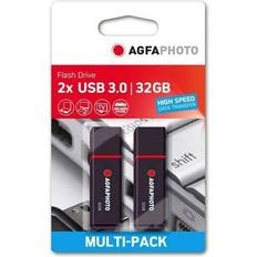 Tarjetas de Memoria & Memorias USB AGFAPHOTO usb 3.2 gen 1 32gb black mp2