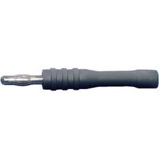 Gris Adaptadores de viaje Testec 21012 Messadapter Buchse-Tastkopfspitze Lamellenstecker 4mm flexibel Grau