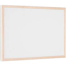 Bi-Office Basic Whiteboard Magnetic Surface Pine Wood Frame 60 x 40 cm