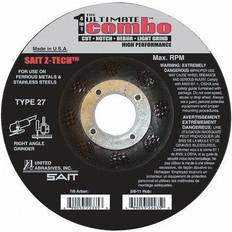 Car Wash Tools & Equipment Abrasives Sait 22335 Depressed Center Wheel T27 Z-TECH Zirconium Pkg Qty