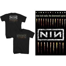 Inch Nails T Shirt The Downward Spiral Band Logo new Official Black