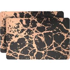 Dainty Home Granite Thick Cork Place Mat Gold, Black, Yellow, Pink