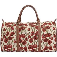 Signare Women's Handbags Poppy White & Red Poppy Weekender