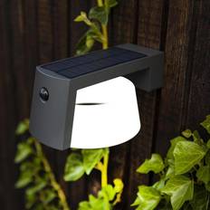 Appliques Murales Lutec Solaire LED Moon 9.50 W Blanc Neutre Anthracite Applique Murale