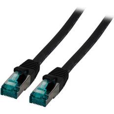 EFB Elektronik Patchkabel S/FTP Cat6A SCHWARZ 15m